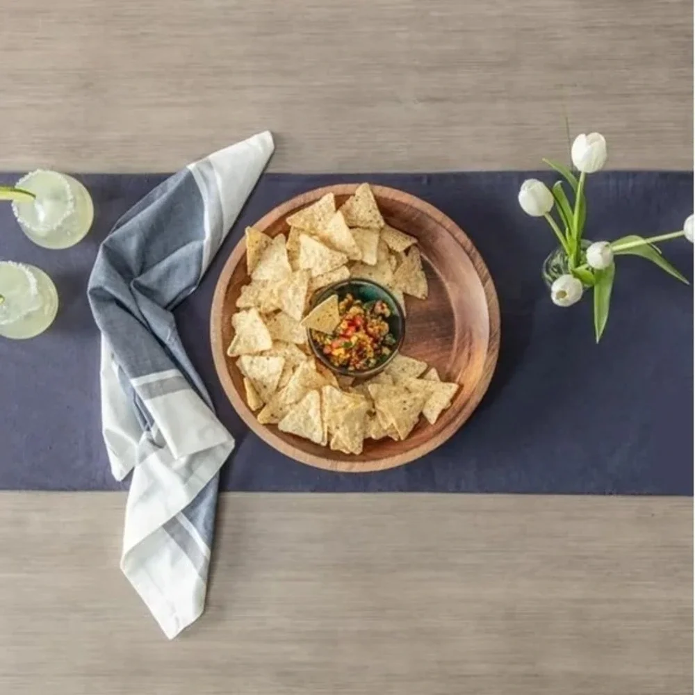 Scott Living Wooden Bowl Chip & Dip (‎ No Dip Bowl)